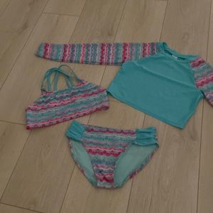 Wild fable bikini/ long sleeve shirt